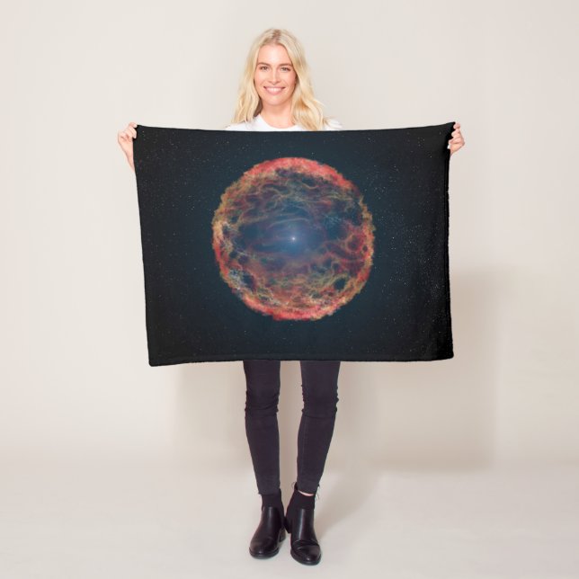 An Artist's Impression Of Supernova 1993j. Fleece Blanket (In Situ)