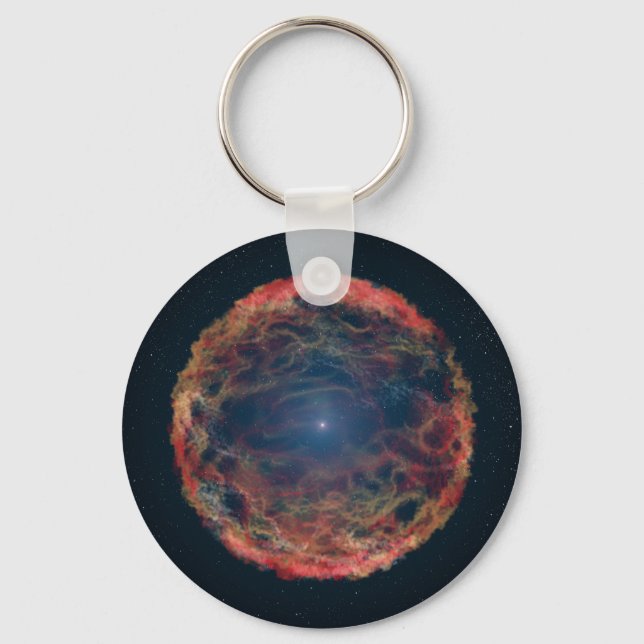 An Artist's Impression Of Supernova 1993j. Keychain (Front)