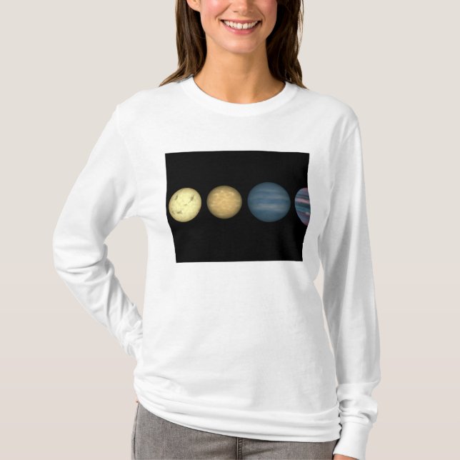 An artist's rendition comparing brown dwarfs 2 T-Shirt (Front)