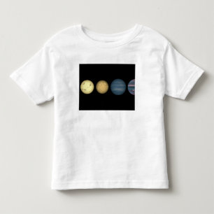 An artist's rendition comparing brown dwarfs 2 toddler t-shirt