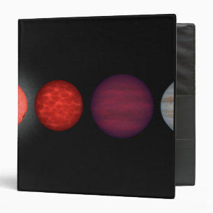 An artist's rendition comparing brown dwarfs binder