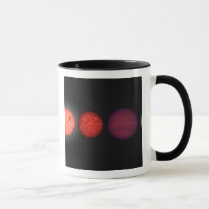 An artist's rendition comparing brown dwarfs mug