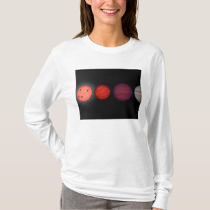 An artist's rendition comparing brown dwarfs T-Shirt