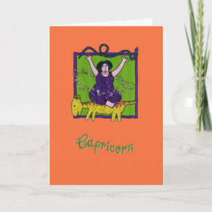 An Artsy Capricorn Greeting Card