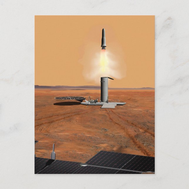 An Ascent Vehicle Leaving Mars. 2 Postcard (Front)