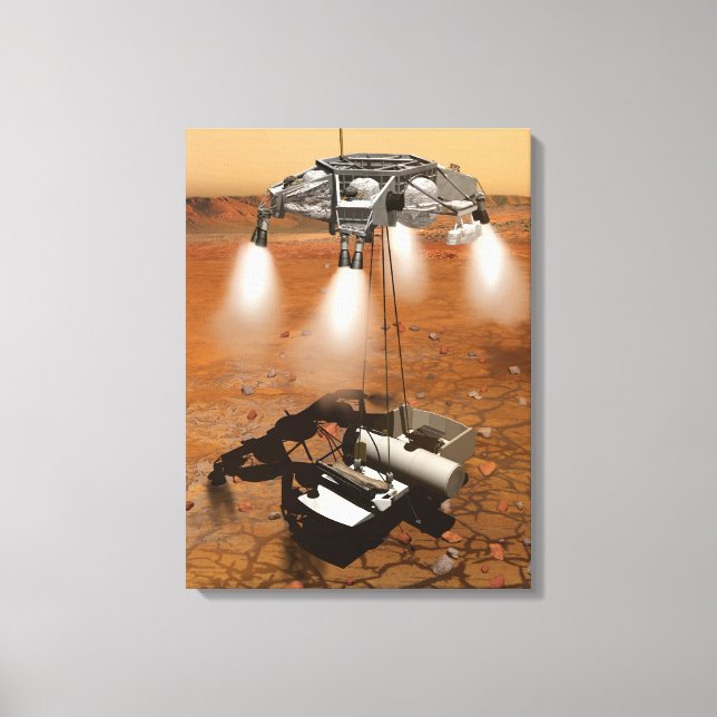 An Ascent Vehicle Leaving Mars. Canvas Print (Front)