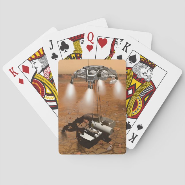An Ascent Vehicle Leaving Mars. Playing Cards (Back)
