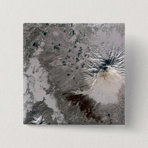 An ash rich plume rises 2 inch square button