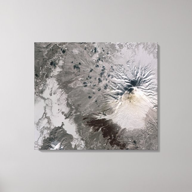 An ash rich plume rises canvas print (Front)