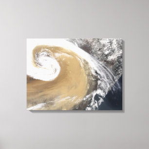 An Asian dust storm crosses the Pacific Canvas Print