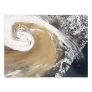 An Asian dust storm crosses the Pacific Photo Print