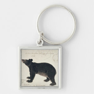 An Asiatic Black Bear, "Ursus Tibetanus" Keychain