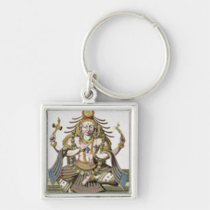 An aspect of Shiva, from 'Voyage aux Indes et a la Keychain