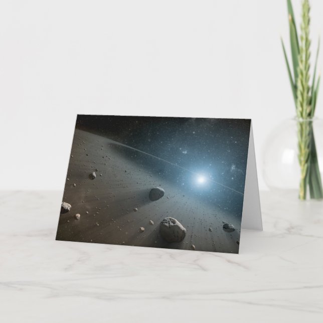 An Asteroid Belt Around The Bright Star Vega. Card (Front)