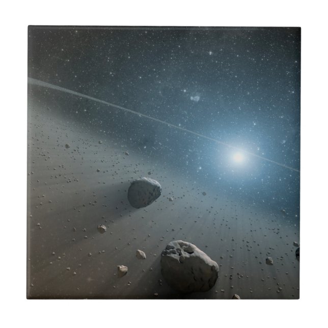 An Asteroid Belt Around The Bright Star Vega. Tile (Front)