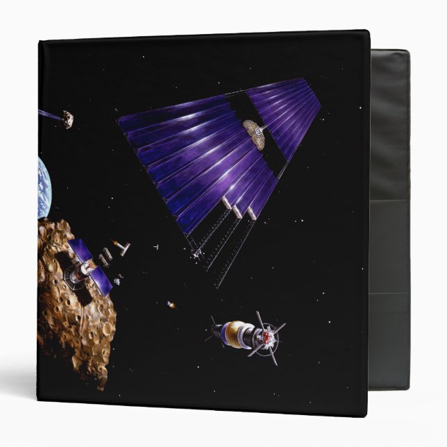 An asteroid mining mission binder (Front/Inside)