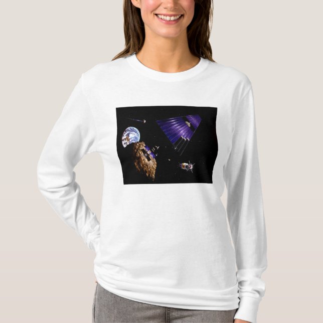 An asteroid mining mission T-Shirt (Front)