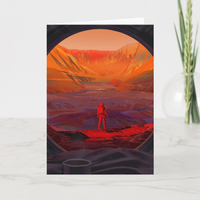 An Astronaut On Mars Card (Front)