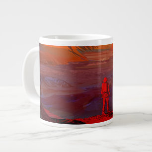 An Astronaut On Mars Large Coffee Mug