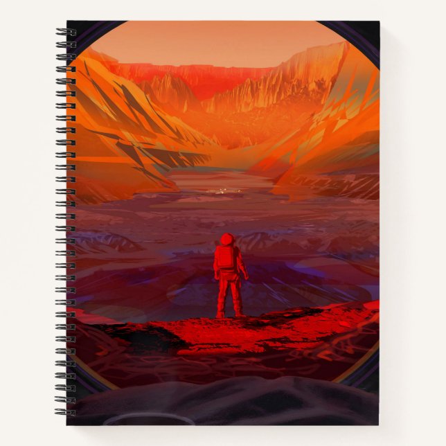 An Astronaut On Mars Notebook (Front)