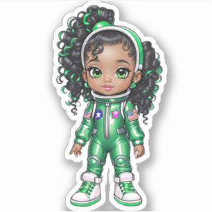 An Astronaut Team Member - Green