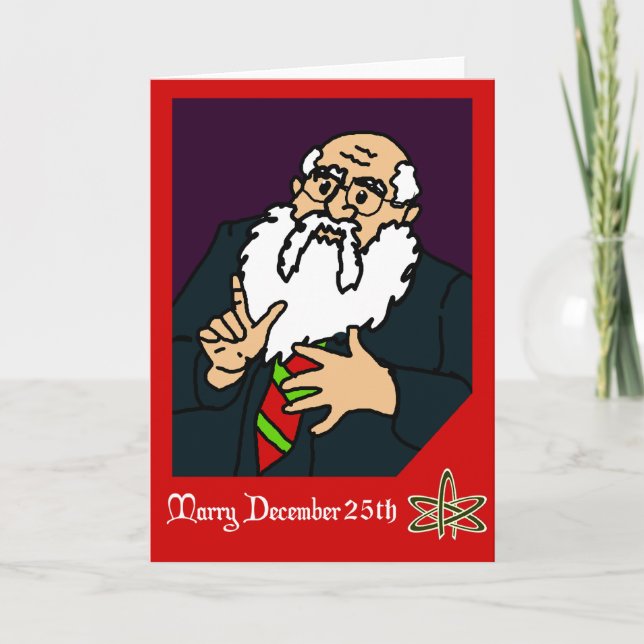 An Atheist Christmas Greeting Holiday Card (Front)