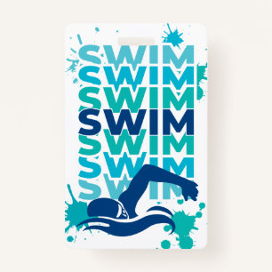 An Athlete's Prayer Swim Bag Tag Badge