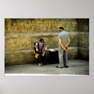 An audience of one, Valencia, Spain Poster