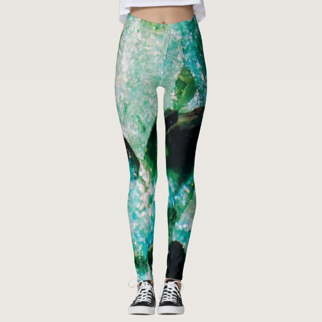 An Aura of Emeralds Leggings (Front)