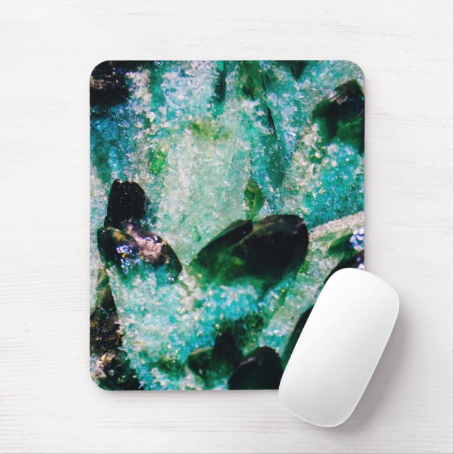 An Aura of Emeralds Mouse Pad (With Mouse)