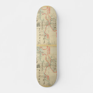 An Authentic 1690 Pirate Map (with embellishments) Skateboard