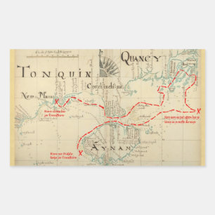 An Authentic 1690 Pirate Map (with embellishments) Sticker