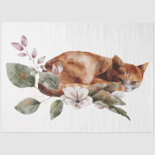 An Autumn Animal and Floral Series Design 22 Tissue Paper
