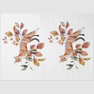 An Autumn Animal and Floral Series Design 36 Tissue Paper