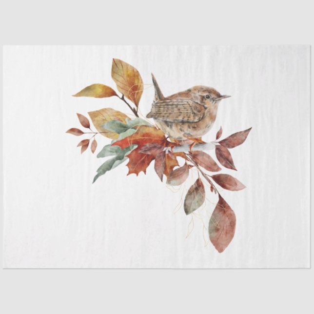 An Autumn Animal and Floral Series Design 41 Tissue Paper (Front)