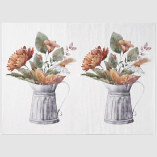 An Autumn Animal and Floral Series Design 8 Tissue Paper