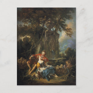 An Autumn Pastoral - François Boucher Postcard
