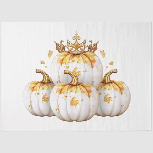 An Autumn Pumpkin Design Collection 3 Tissue Paper (Front)