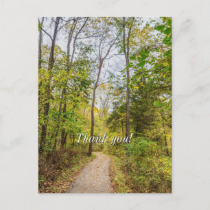 An Autumn Runge Walk Thank You Postcard
