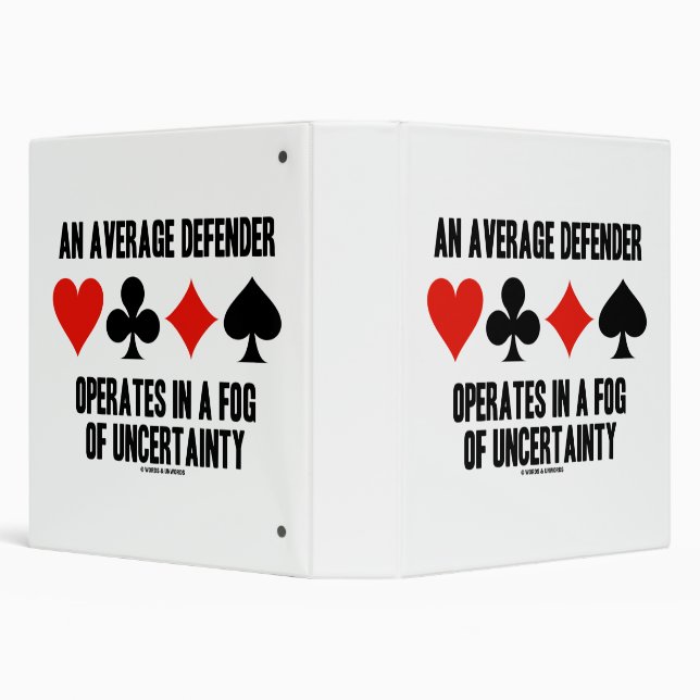 An Average Defender Operates In Fog Of Uncertainty Binder (Background)