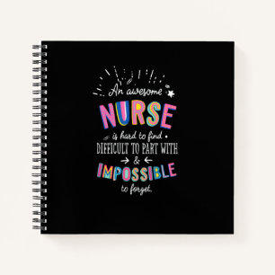 An Awesome Nurse Cute Nursing Idea Notebook