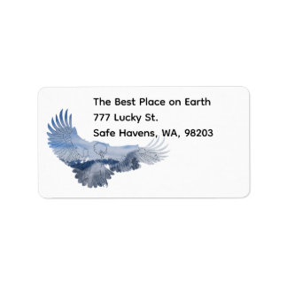 An Eagle in Snowy Mountains (Return Address Labels