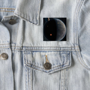 An Earth-Like Planet Rich In Carbon And Dry. 2 Inch Square Button