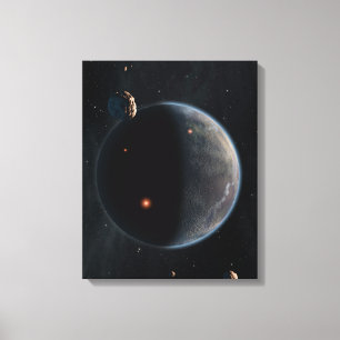 An Earth-Like Planet Rich In Carbon And Dry. Canvas Print