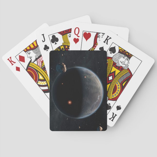 An Earth-Like Planet Rich In Carbon And Dry. Playing Cards (Back)