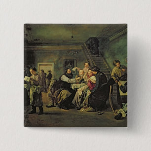 An Eating House, 1859 2 Inch Square Button