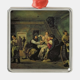 An Eating House, 1859 Metal Ornament