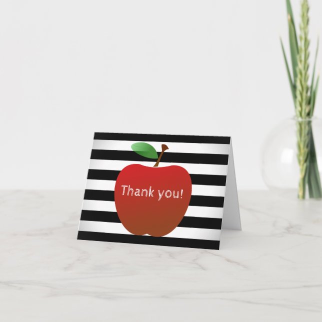 An Educator's Thank You Note Card (Front)