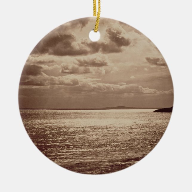 An Effect of the Sun, Normandy c.1857 (sepia photo Ceramic Ornament (Front)