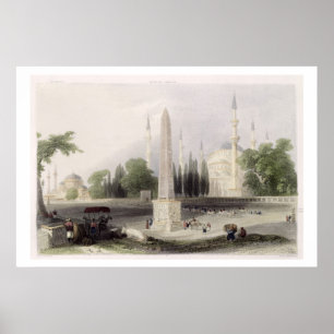 An Egyptian obelisk in the Atmeidan, or Hippodrome Poster